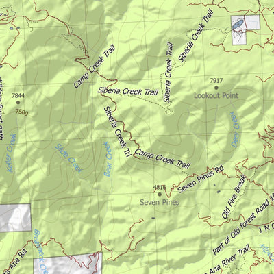 HuntData LLC California Deer Hunting Zone D14 Map digital map