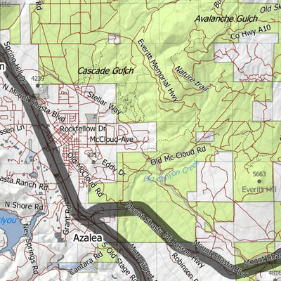 HuntData LLC California Deer Hunting Zone X1 Map digital map
