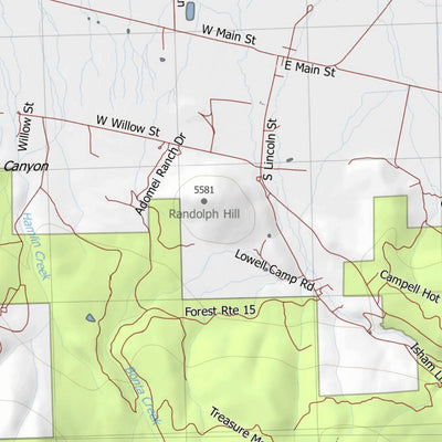 HuntData LLC California Deer Hunting Zone X7a Map digital map