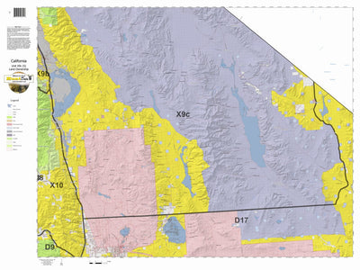 California Deer Hunting Zone X9c(S) Map