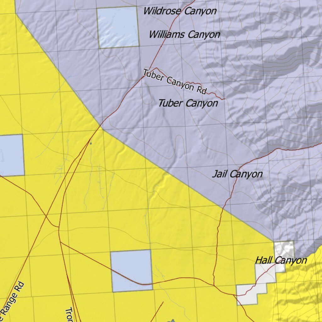 California Deer Hunting Zone X9c(S) Map by HuntData LLC Avenza Maps