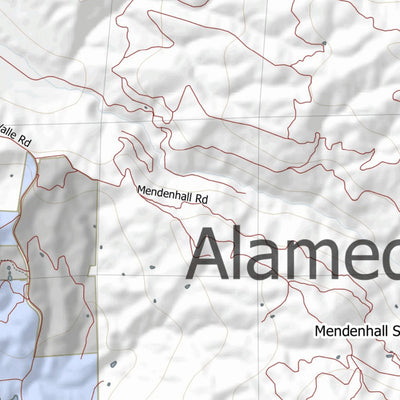 HuntData LLC California Elk Hunting Zone Alameda Map digital map