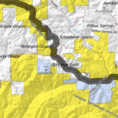 HuntData LLC California Elk Hunting Zone Bear_Valley Map digital map