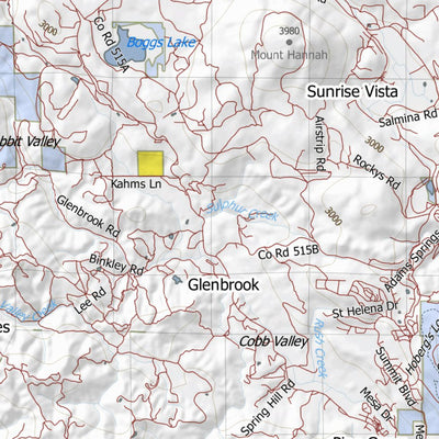 HuntData LLC California Elk Hunting Zone Bear_Valley Map digital map