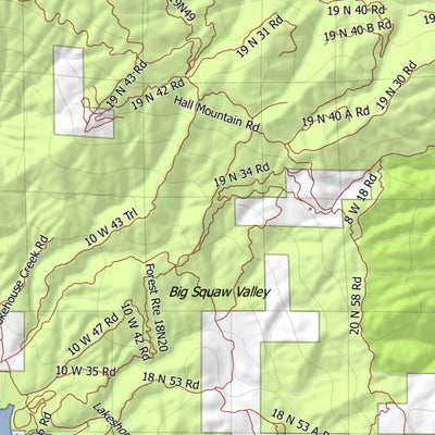 HuntData LLC California Elk Hunting Zone East_Park_Res Map digital map