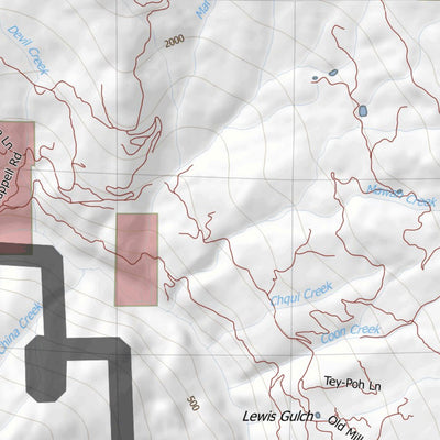 HuntData LLC California Elk Hunting Zone Klamath Map digital map