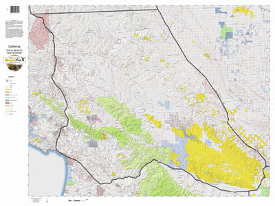 HuntData LLC California Elk Hunting Zone La Panza(S) Map digital map