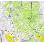 HuntData LLC California Elk Hunting Zone Lake_Pillsbury Map digital map