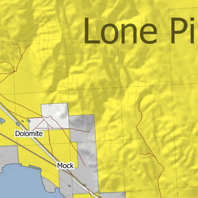 HuntData LLC California Elk Hunting Zone Lone_Pine_Zone Map digital map