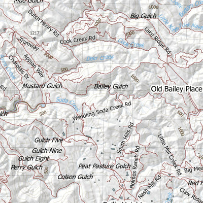 HuntData LLC California Elk Hunting Zone Mendocino Map digital map