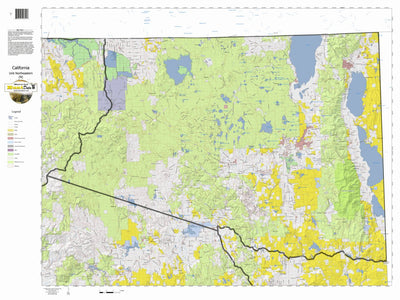HuntData LLC California Elk Hunting Zone Northeastern(N) Map digital map