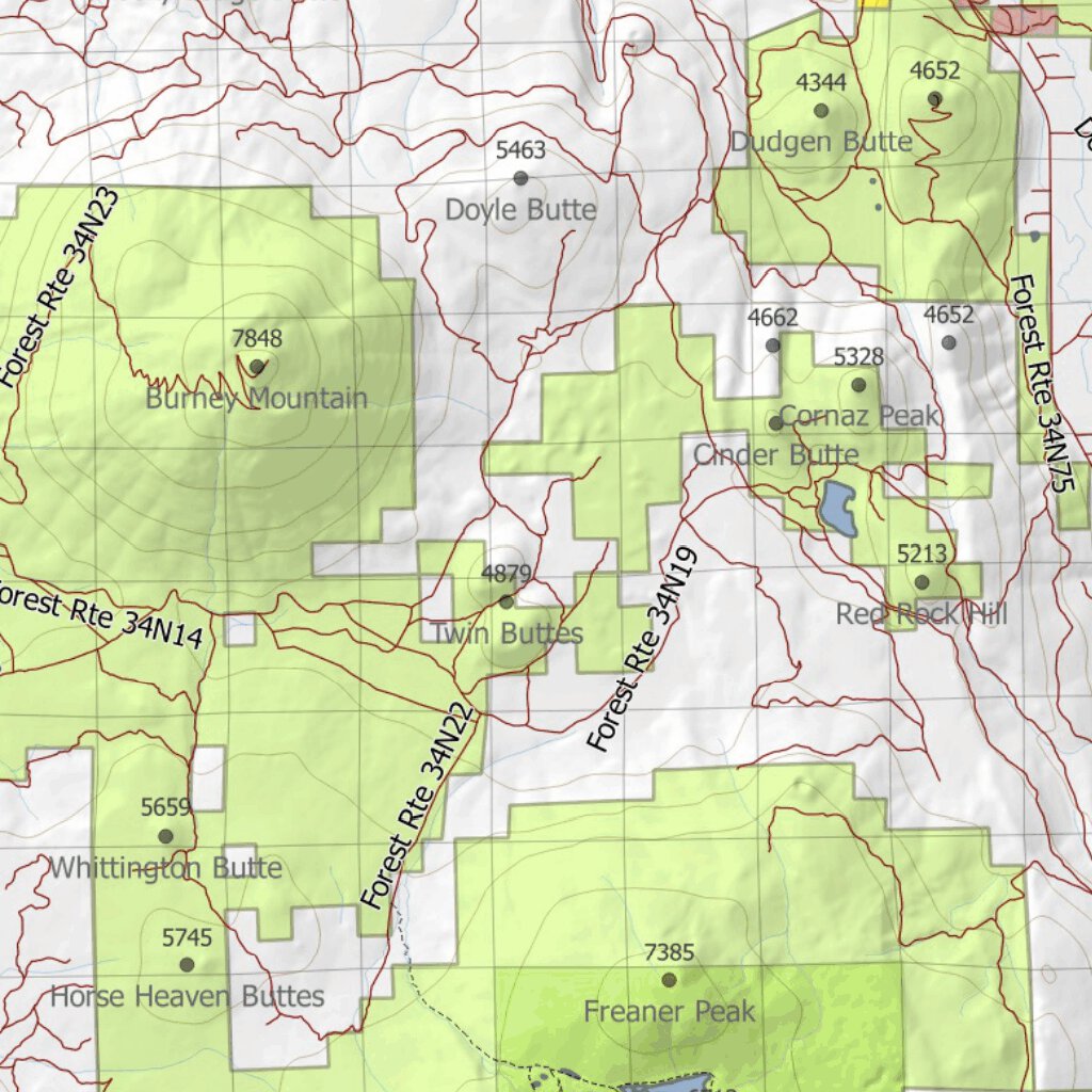 California Elk Hunting Zone Northeastern(S) Map map by HuntData LLC ...