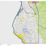 HuntData LLC California Elk Hunting Zone Northwestern(S) Map digital map
