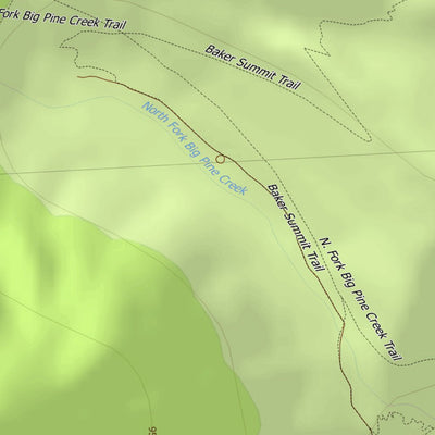 HuntData LLC California Elk Hunting Zone Tinemaha_Mtn Map digital map