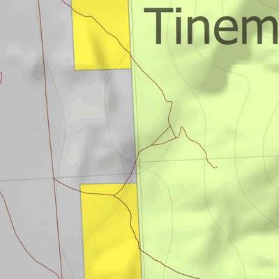 HuntData LLC California Elk Hunting Zone Tinemaha_Zone Map digital map