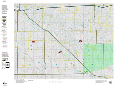 HuntData LLC Co Unit 114 Elk Summer, Winter Concentrations and Migration Routes digital map