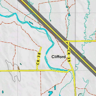 HuntData LLC Co Unit 114 Elk Summer, Winter Concentrations and Migration Routes digital map