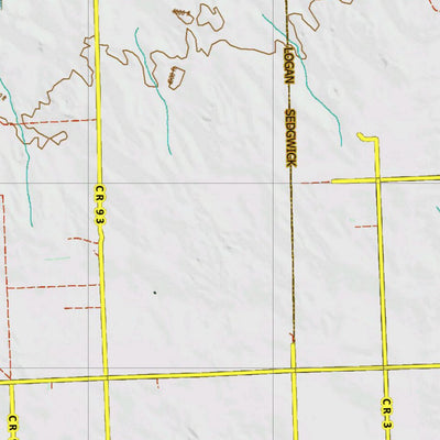 HuntData LLC Co Unit 93 Elk Summer, Winter Concentrations and Migration Routes digital map