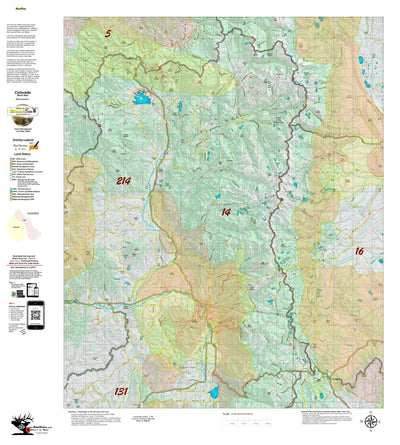HuntData LLC Colorado Unit 14 Bear Concentrations digital map