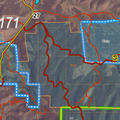 HuntData LLC Colorado Unit 171 Turkey, Goose, and Pheasant Concentration Map digital map