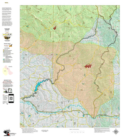 HuntData LLC Colorado Unit 441 Bear Concentrations digital map