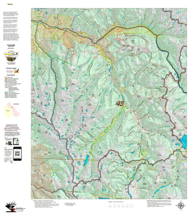 HuntData LLC Colorado Unit 45 Bear Concentrations digital map