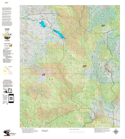 HuntData LLC Colorado Unit 581 Bear Concentrations digital map