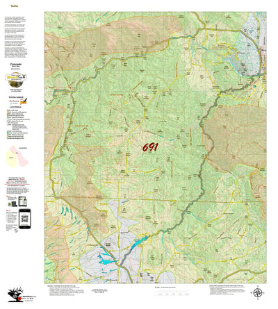HuntData LLC Colorado Unit 691 Bear Concentrations digital map