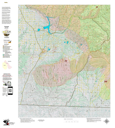 HuntData LLC Colorado Unit 73 Bear Concentrations digital map
