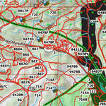 HuntData LLC HuntData Arizona Elk Hunt Unit 5B-North Game Concentration Map digital map