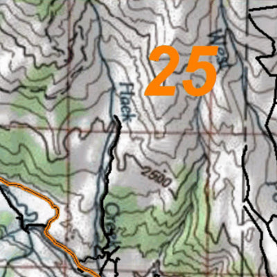 HuntData LLC HuntData Colorado Unit 25 Topo digital map