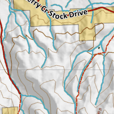 HuntData LLC HuntData Wyoming Land Ownership Map for Mule Deer Unit 35 digital map