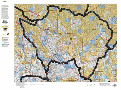 HuntData LLC HuntData Wyoming Land Ownership Map for Mule Deer Unit 39 digital map