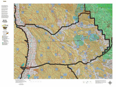 HuntData LLC HuntData Wyoming Land Ownership Map for Mule Deer Unit 41 digital map