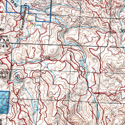 HuntData LLC Oregon Hunting Unit 10, Saddle Mtn Land Ownership Map digital map
