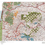 HuntData LLC Oregon Hunting Unit 17, Stott Mtn Land Ownership Map digital map