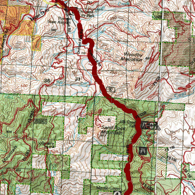 HuntData LLC Oregon Hunting Unit 25, Sixes Land Ownership Map digital map