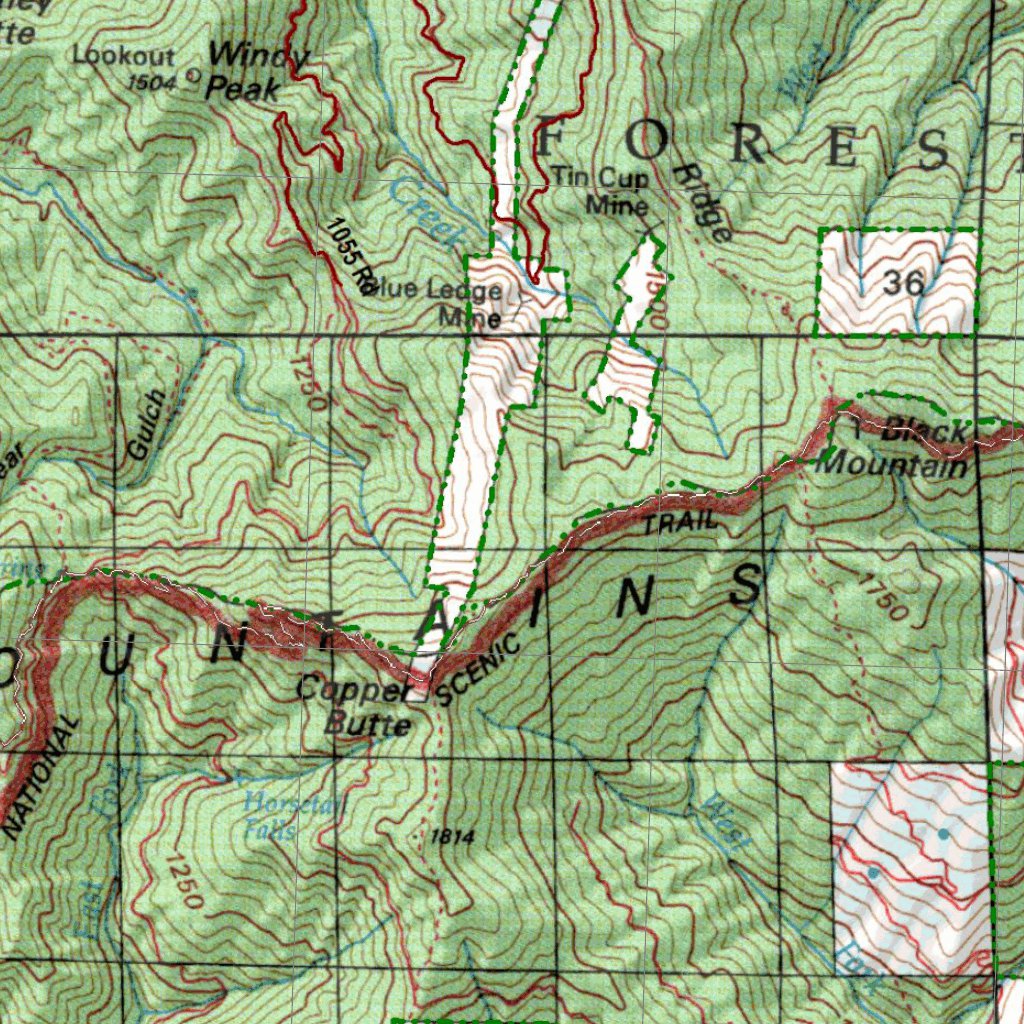 Applegate Bridge Map Oregon Hunting Unit 28, Applegate Land Ownership Map by HuntData LLC ...