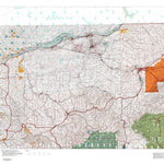 HuntData LLC Oregon Hunting Unit 44, Columbia Basin Land Ownership Map digital map