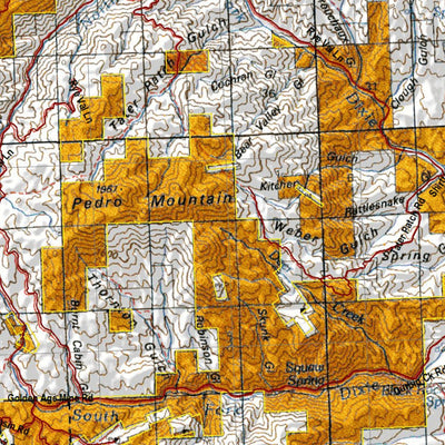 HuntData LLC Oregon Hunting Unit 51, Sumpter Land Ownership Map digital map