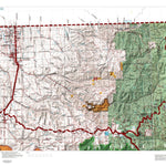 HuntData LLC Oregon Hunting Unit 55, Walla Walla Land Ownership Map digital map