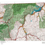 HuntData LLC Oregon Hunting Unit 56, Wenaha Land Ownership Map digital map
