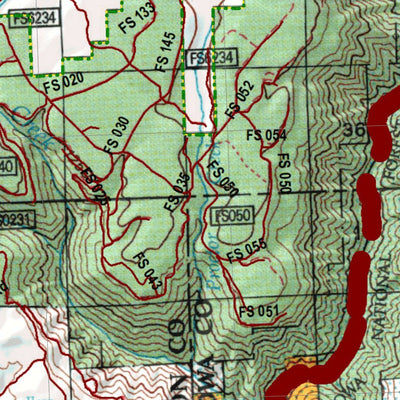 HuntData LLC Oregon Hunting Unit 56, Wenaha Land Ownership Map digital map