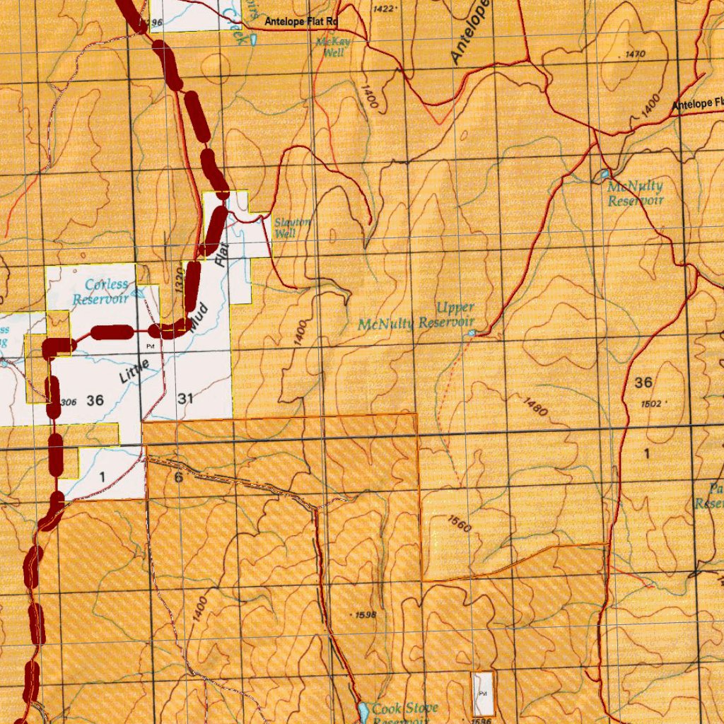 Oregon Hunting Unit 67 South, Owyhee Land Ownership Map by HuntData LLC