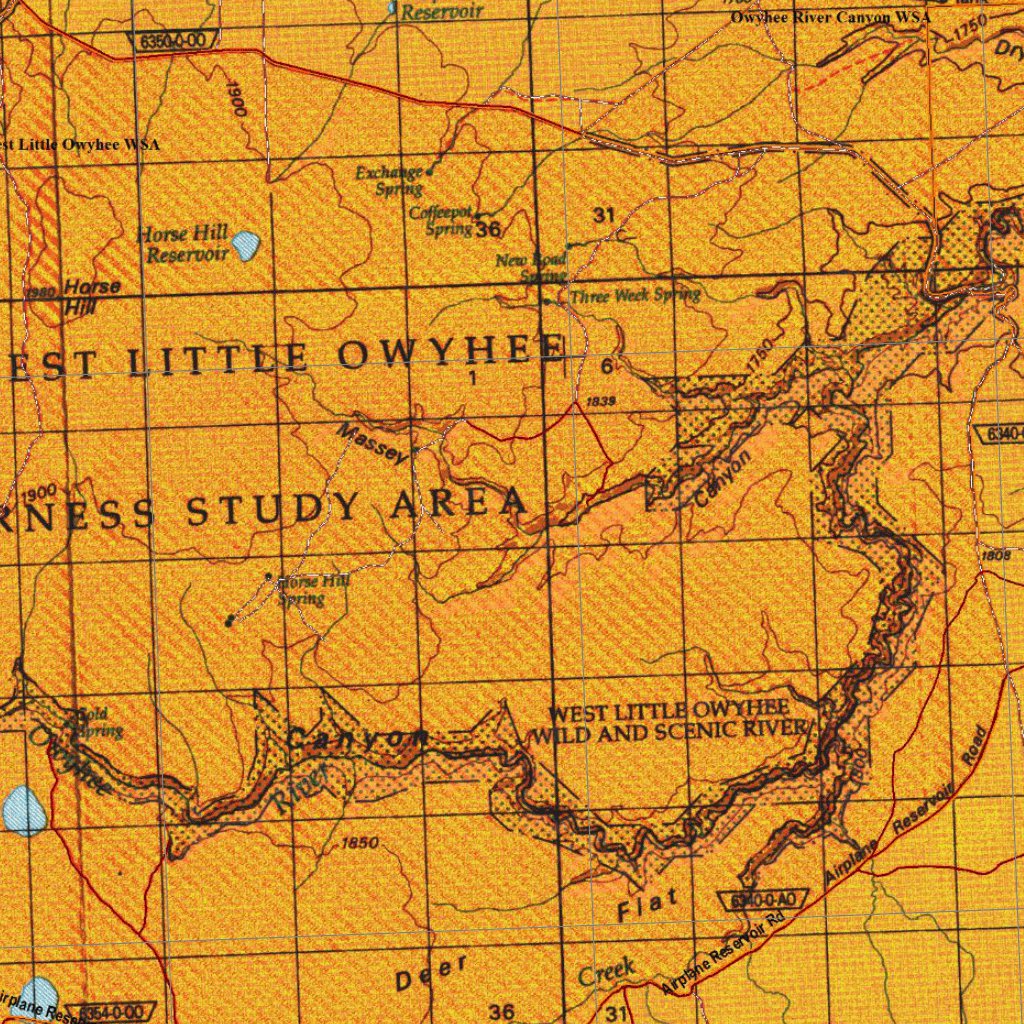 Oregon Hunting Unit 68 Whitehorse Land Ownership Map