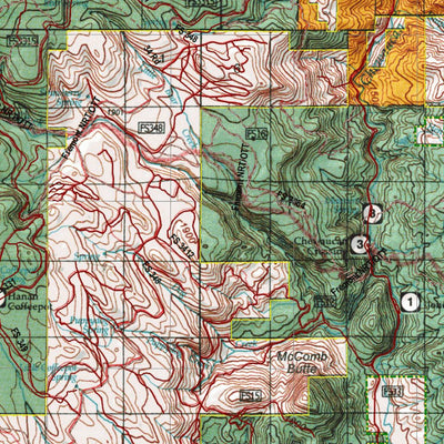HuntData LLC Oregon Hunting Unit 75, Interstate Land Ownership Map digital map