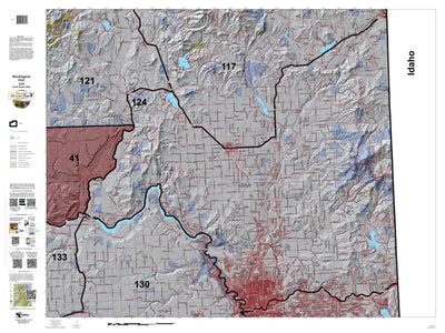 HuntData LLC Washington Hunting Unit(s) 124 Landownership Map digital map