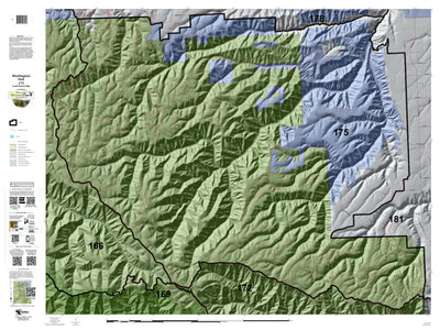HuntData LLC Washington Hunting Unit(s) 175 Landownership Map digital map