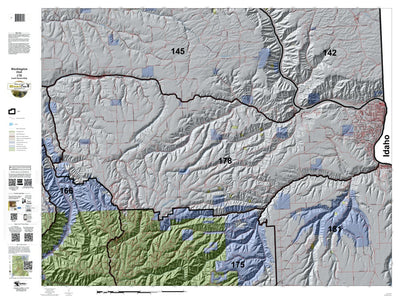 HuntData LLC Washington Hunting Unit(s) 178 Landownership Map digital map