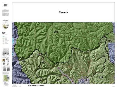 HuntData LLC Washington Hunting Unit(s) 203 Landownership Map(FR) digital map